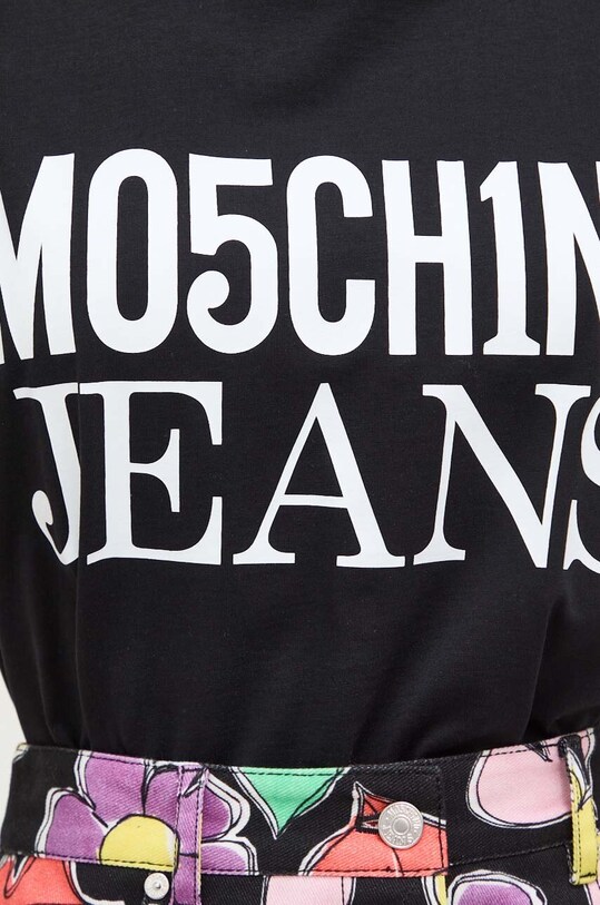 Bavlněné tričko Moschino Jeans 0712.3262 černá
