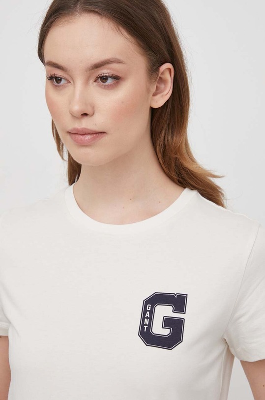 Gant tricou din bumbac print bej 4200814