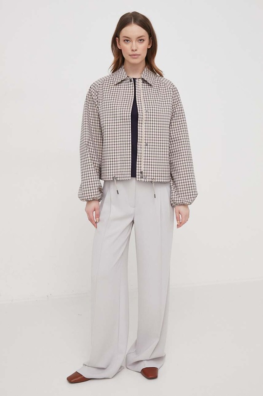 Pamučna majica Gant mornarsko plava 4200814