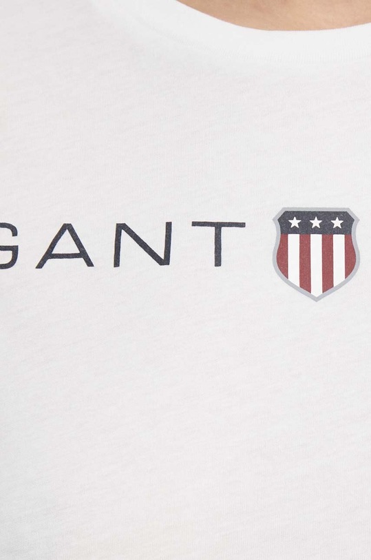 Хлопковая футболка Gant 4200753 белый