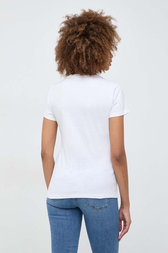 Odzież Liu Jo t-shirt bawełniany WA4108.JS923 biały