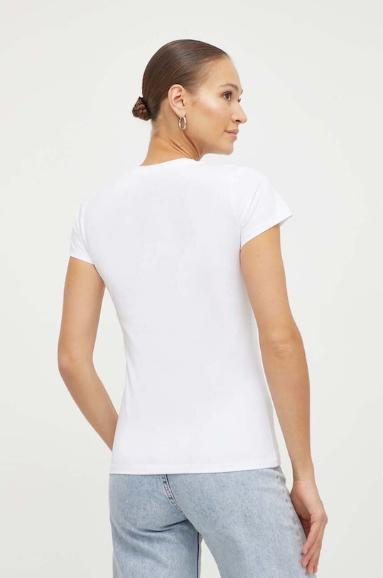 Odzież Liu Jo t-shirt bawełniany WA4108.JS923 biały
