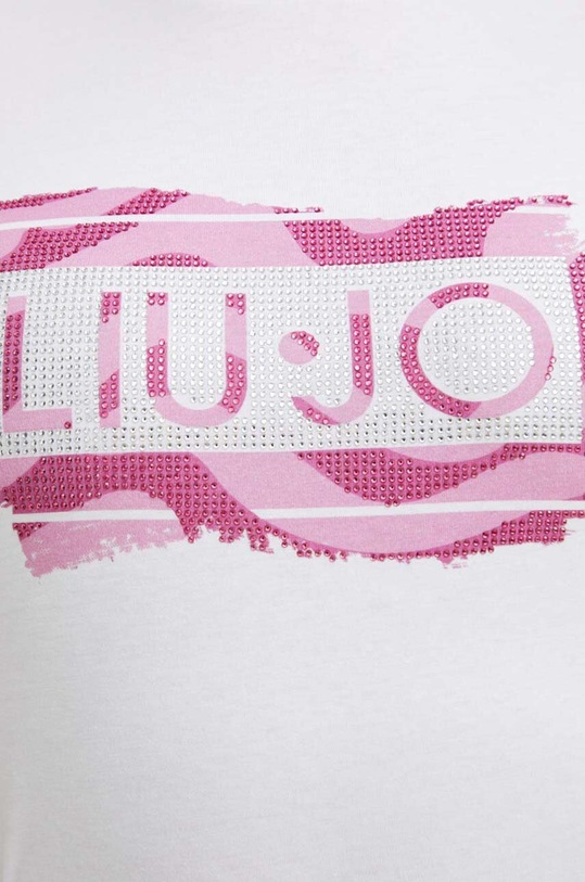 Liu Jo t-shirt bawełniany WA4108.JS923 biały