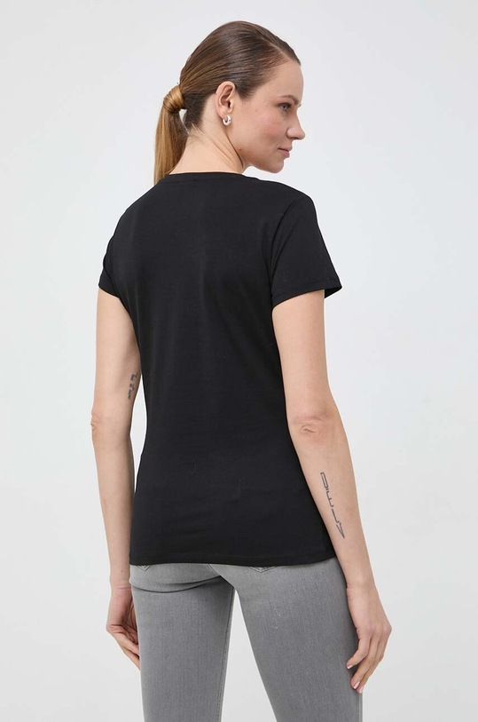 Odzież Liu Jo t-shirt bawełniany WA4108.JS923 czarny
