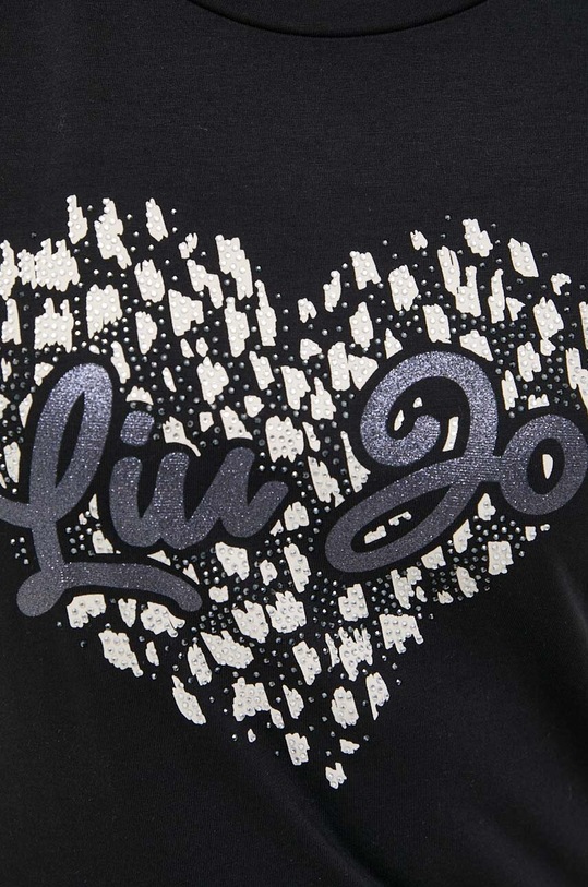 Liu Jo t-shirt bawełniany WA4108.JS923 czarny