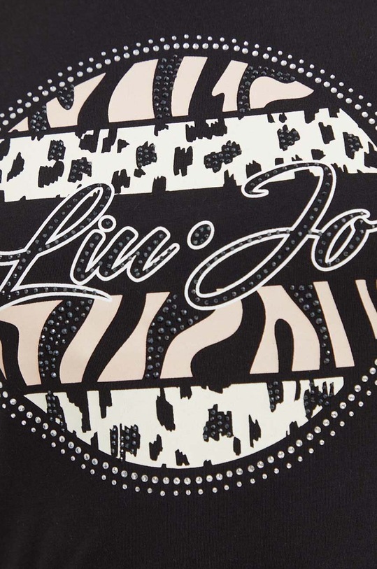 Liu Jo t-shirt bawełniany WA4108.JS923 czarny