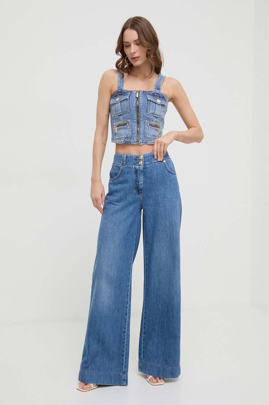 Liu Jo farmer top UA4089.DS059 kék SS24