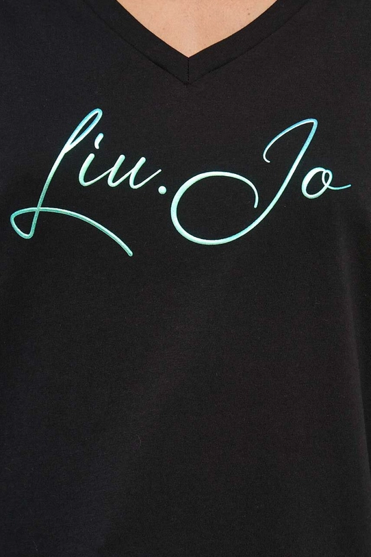 Liu Jo t-shirt bawełniany TA4144.J6040 czarny