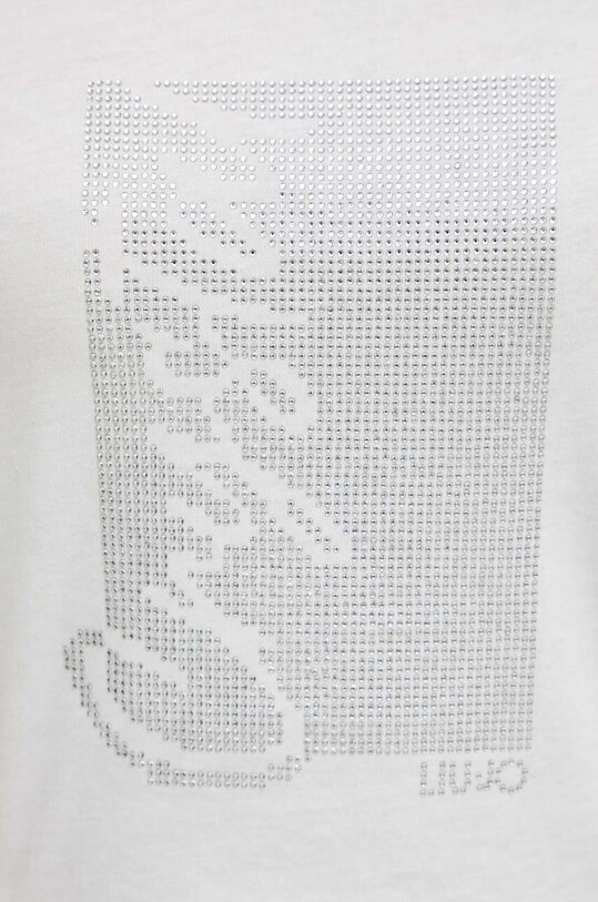 Liu Jo t-shirt bawełniany TA4195.J6040 beżowy