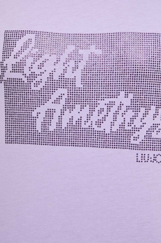 Liu Jo t-shirt bawełniany TA4195.J6040 fioletowy