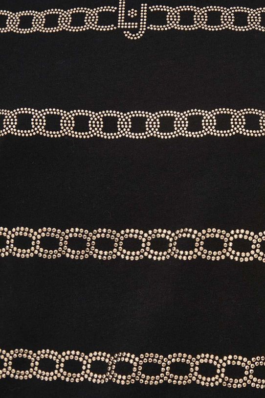 Bavlnené tričko Liu Jo TA4197.J6040 čierna