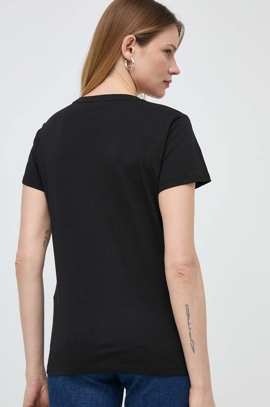 Bavlnené tričko Liu Jo TA4204.JS923 čierna SS24