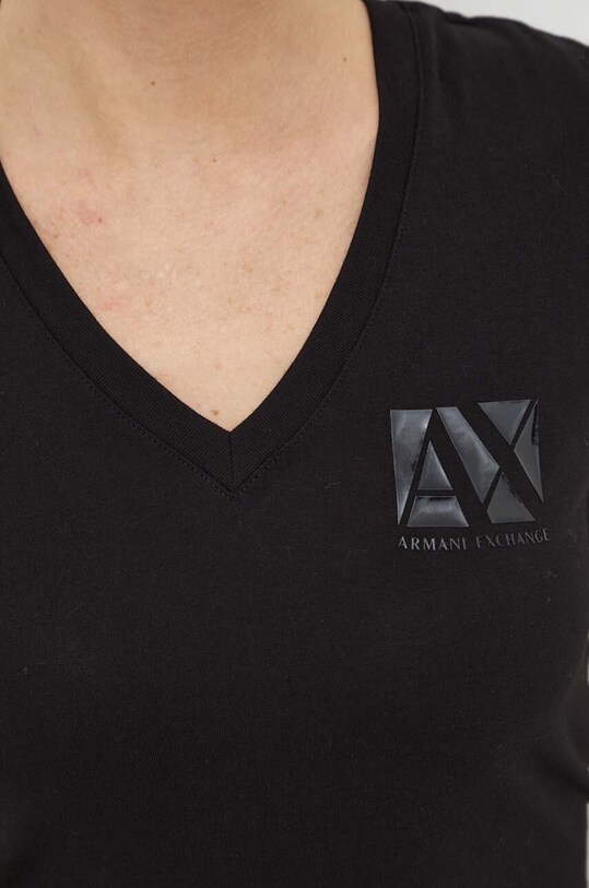 Armani Exchange t-shirt bawełniany 3DYT03.YJ3RZ czarny