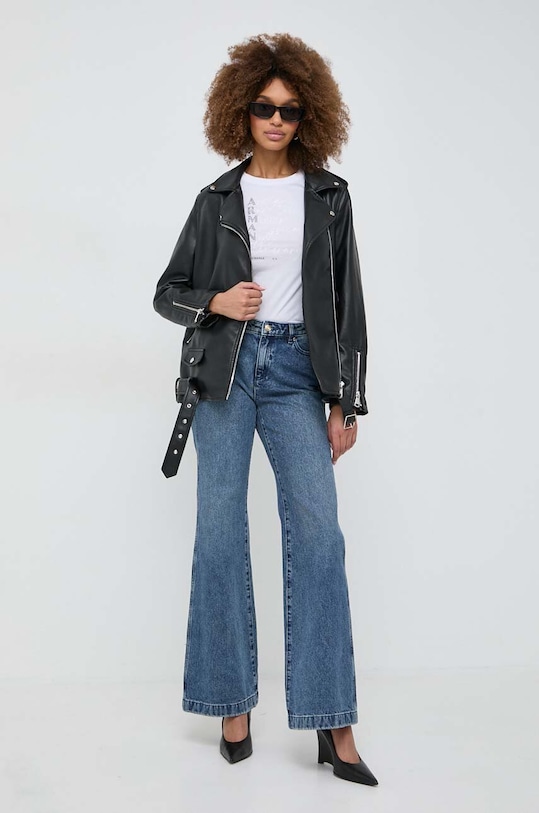 Armani Exchange tricou din bumbac 3DYT05.YJ3RZ alb SS24