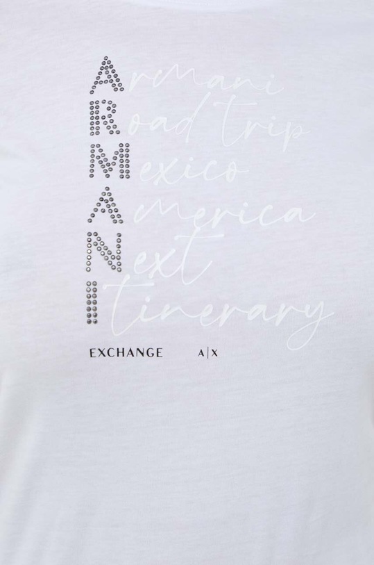 Armani Exchange tricou din bumbac 3DYT05.YJ3RZ alb
