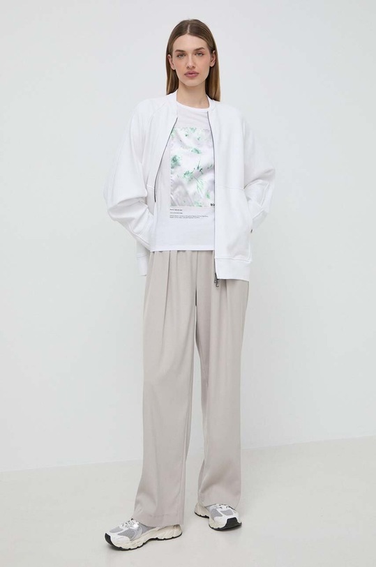 BOSS t-shirt bawełniany 50514967 biały SS24