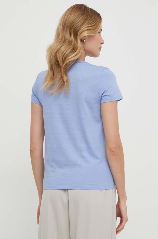 Бавовняна футболка BOSS 50514967 блакитний SS24