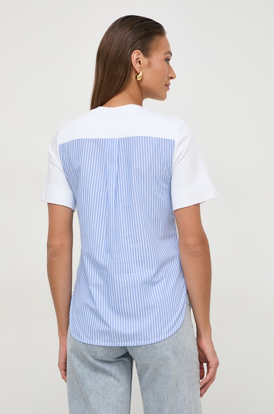 Oblačila Bombažna kratka majica BOSS 50521141 bela