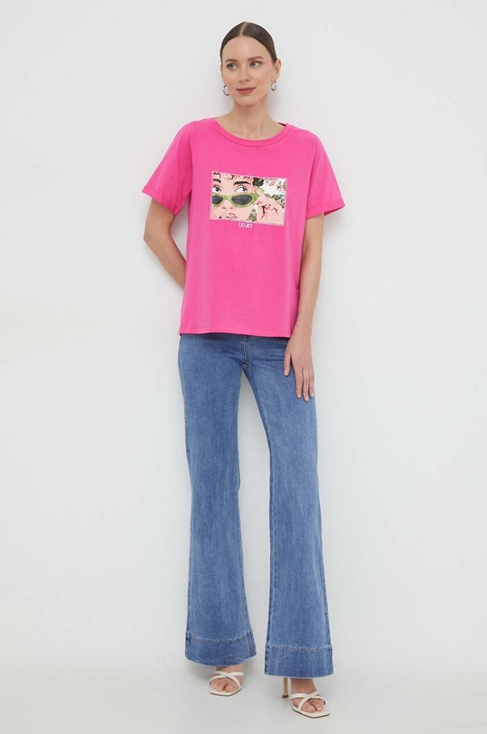 Liu Jo t-shirt VA4104.JS003 różowy SS24