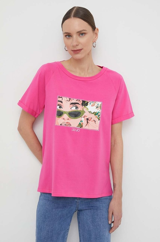Liu Jo t-shirt różowy VA4104.JS003