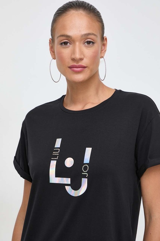 Odzież Liu Jo t-shirt VA4153.JS003 czarny