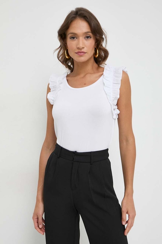 Liu Jo t-shirt elasztánnal fehér VA4174.JS360