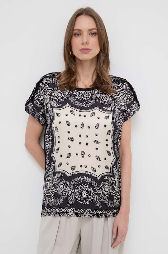 Liu Jo t-shirt wzorzyste czarny MA4116.J7821