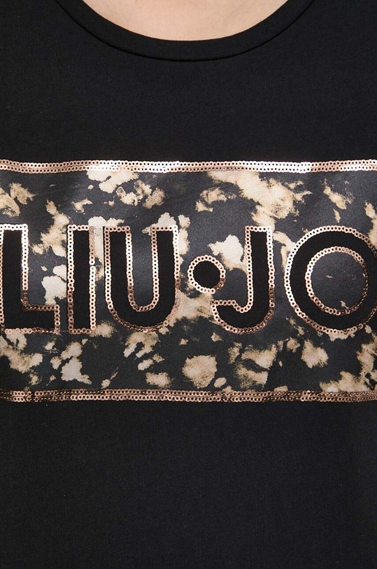 Bavlnené tričko Liu Jo MA4333.J5904 čierna