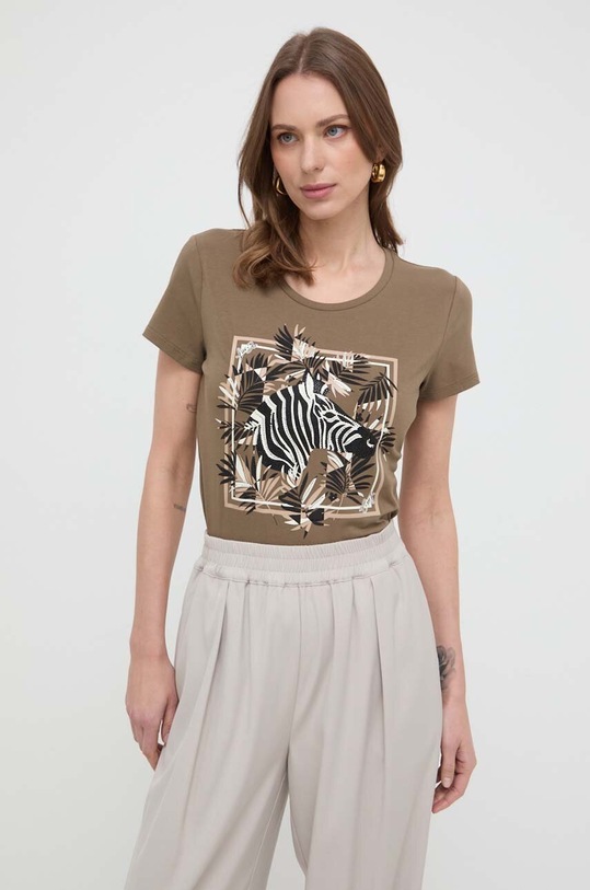 Liu Jo t-shirt semplice verde MA4336.J5003