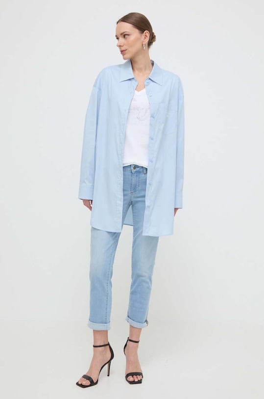 Liu Jo t-shirt bawełniany MA4337.JS923 biały SS24