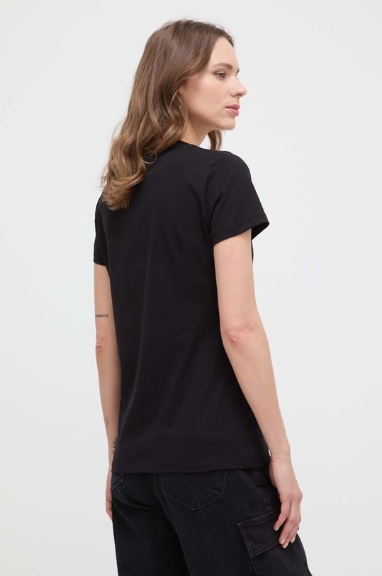 Odzież Liu Jo t-shirt bawełniany MA4337.JS923 czarny