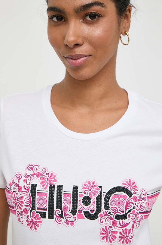 Bavlnené tričko Liu Jo béžová MA4340.JS923