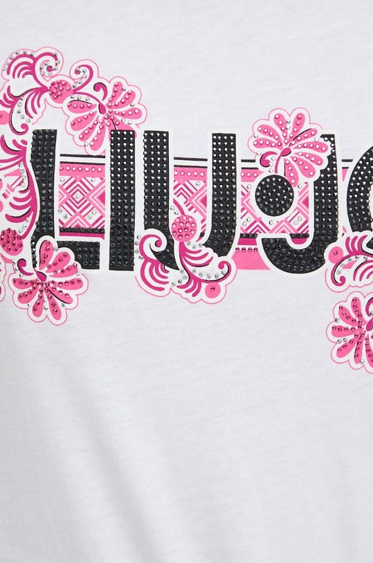 Bavlnené tričko Liu Jo MA4340.JS923 béžová