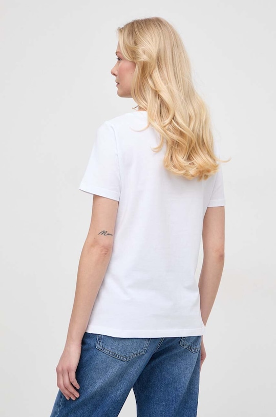 Odzież Liu Jo t-shirt bawełniany MA4395.J6308 biały