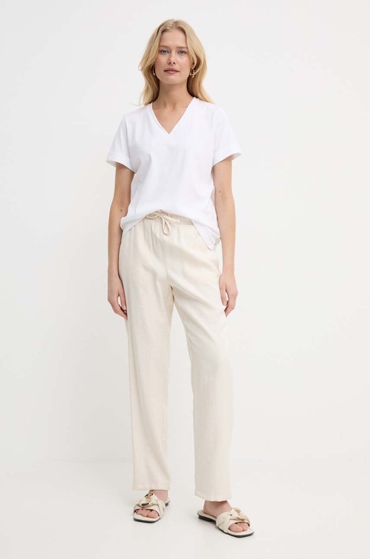 Liu Jo t-shirt bawełniany MA4398.J4710 biały SS24