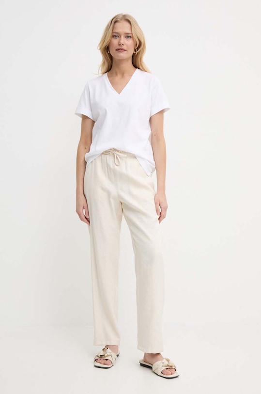 Liu Jo t-shirt bawełniany MA4398.J4710 biały SS24
