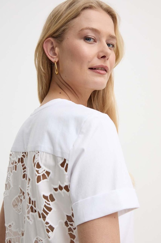 Liu Jo t-shirt bawełniany biały MA4398.J4710