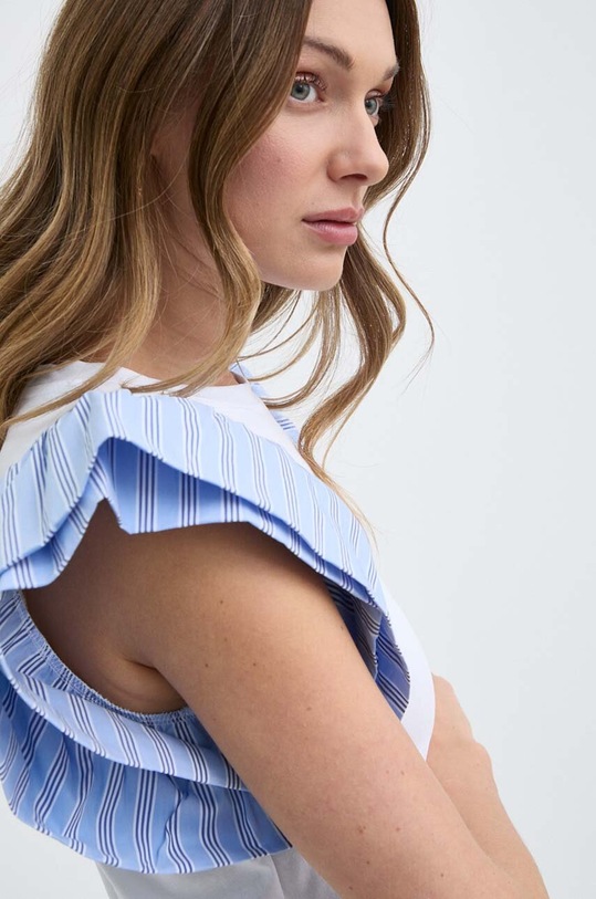 Liu Jo t-shirt bawełniany MA4417.J6308 biały