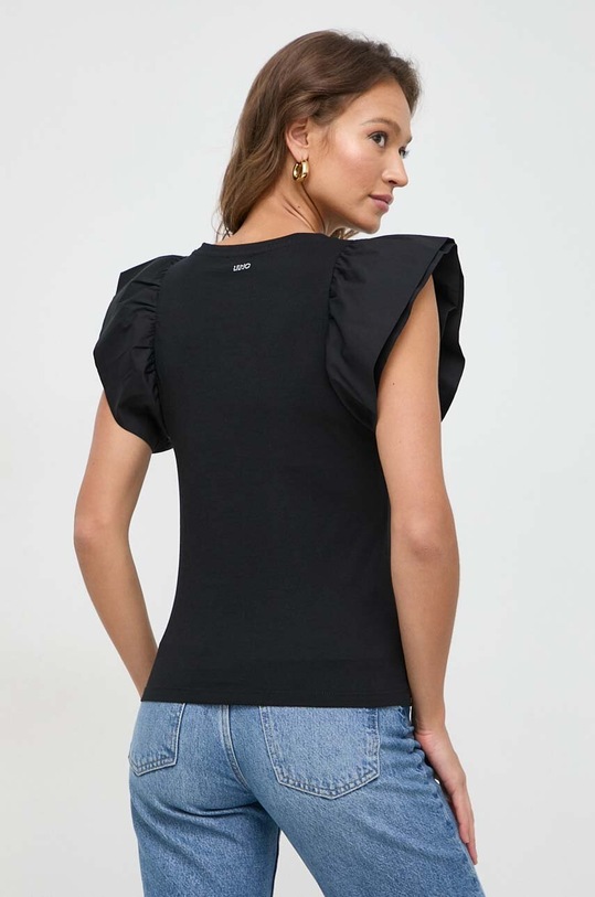 Odzież Liu Jo t-shirt bawełniany MA4417.J6308 czarny