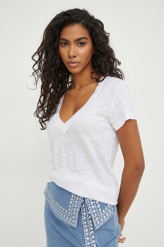 IRO tricou de in uni alb WF19RODEO