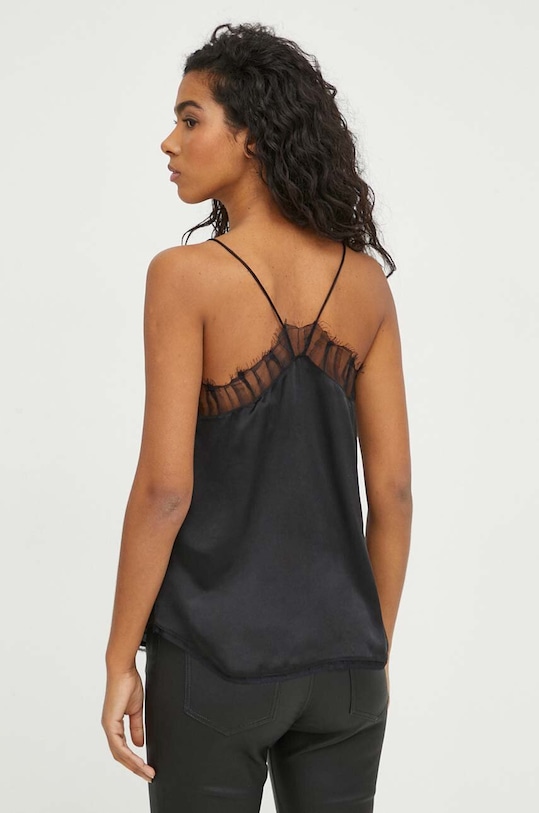 Odzież IRO top jedwabny WF16BERWYN czarny