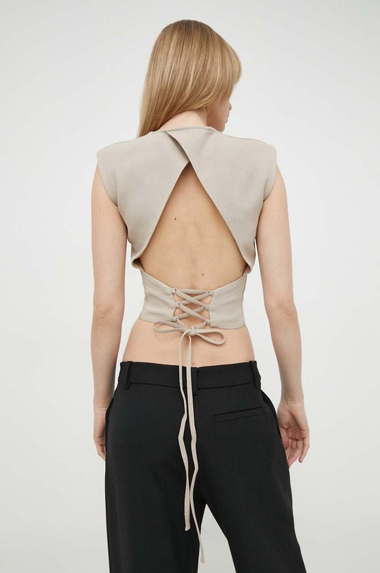 Halenka se směsi vlny IRO hladký béžová WP16VITORI