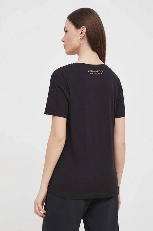 Îmbrăcăminte Aeronautica Militare tricou din bumbac TS2233DJ510 negru