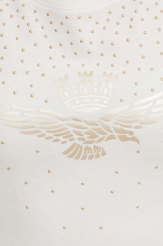 Aeronautica Militare t-shirt bawełniany TS2249DJ638 beżowy