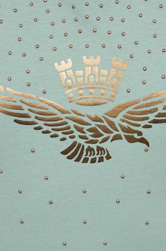 Бавовняна футболка Aeronautica Militare зелений TS2249DJ638
