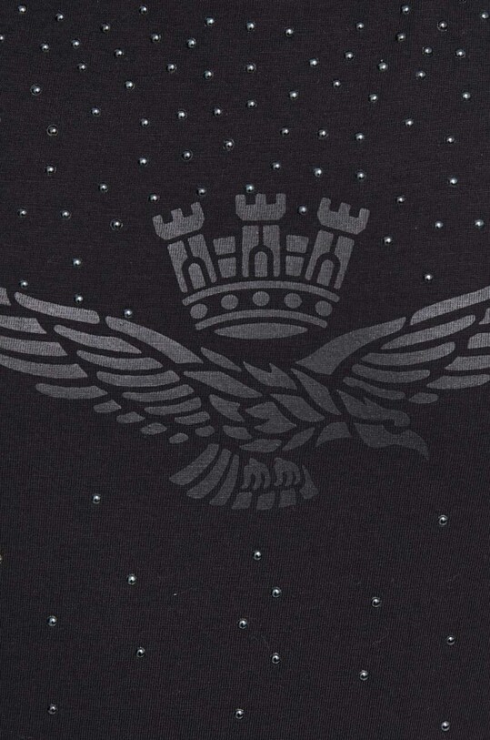 Бавовняна футболка Aeronautica Militare чорний TS2249DJ638
