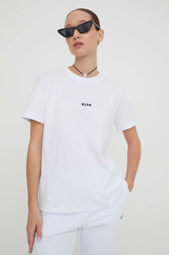 MSGM tricou din bumbac alb 2000MDM500.200002