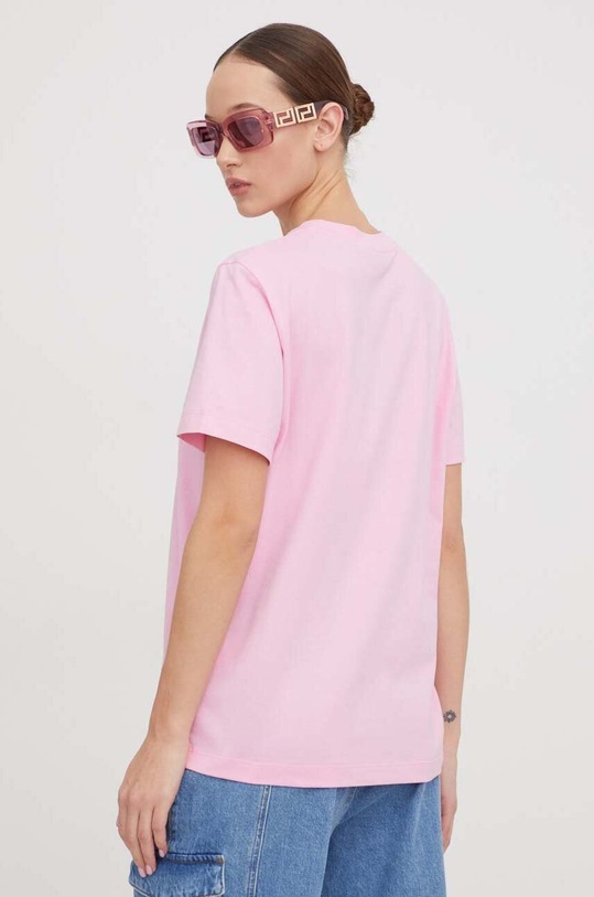 Oblečení Bavlněné tričko MSGM 3641MDM92.247002 růžová