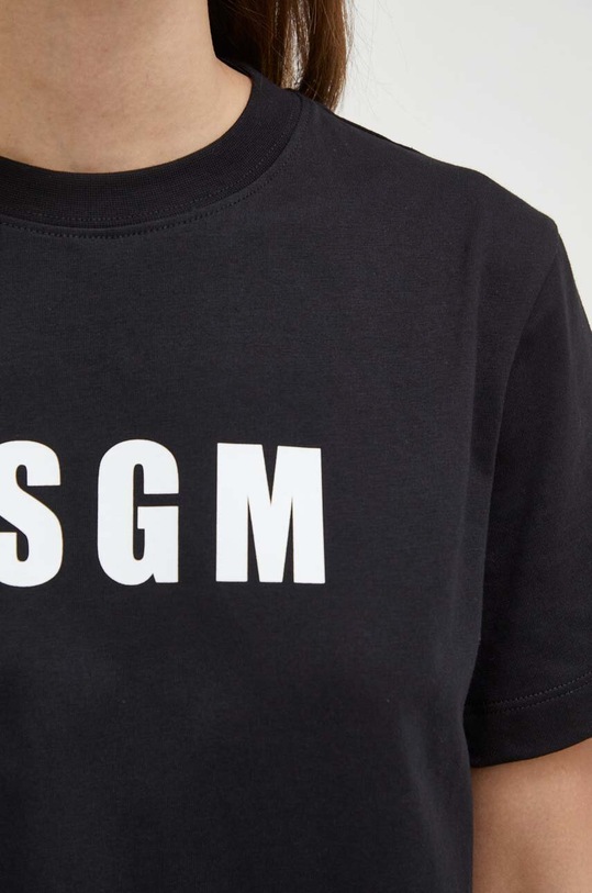 Хлопковая футболка MSGM 3641MDM92.247002 чёрный
