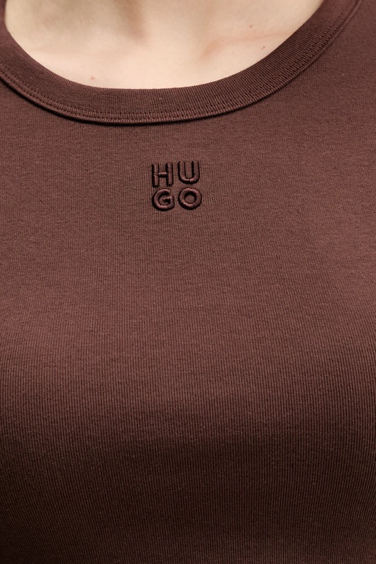 Tričko HUGO 50512000 hnědá